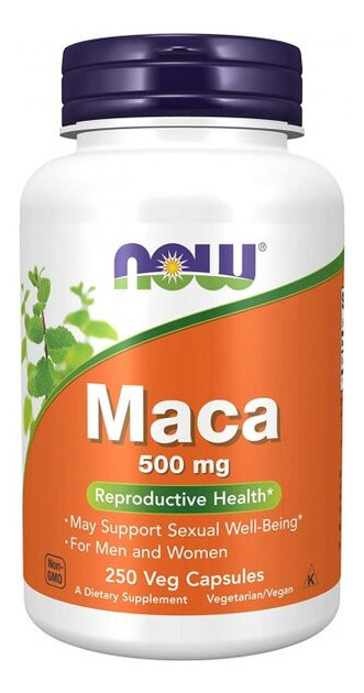Екстракт NOW Maca 500 mg Veg Capsules 250 капсул (4384303518) фото №1
