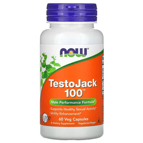 Підвищення тестостерону NOW Testo Jack 100 60 вегакапсул фото №1