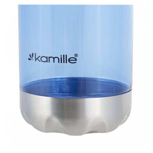 Пляшка спортивна для води Kamille KM-2305 700мл (зелений, помаранчевий, синій) фото №3