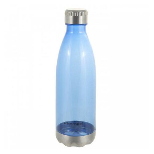 Пляшка спортивна для води Kamille KM-2305 700мл (зелений, помаранчевий, синій) фото №2