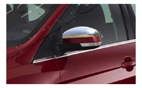 Накладки на дзеркала Carmos Ford Focus 2/3 2008-/2011-/Mondeo 2007-2014 2шт (6450046) фото №1