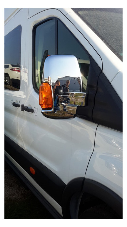 Накладки на дзеркала Carmos Ford Transit 2014-пластик 2шт (6450525) фото №1