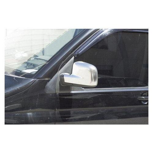 Накладки на дзеркала Volkswagen T5 2003-2010/Caddy 2004-2015 Сірий мат 2 шт. (7522111S) фото №1