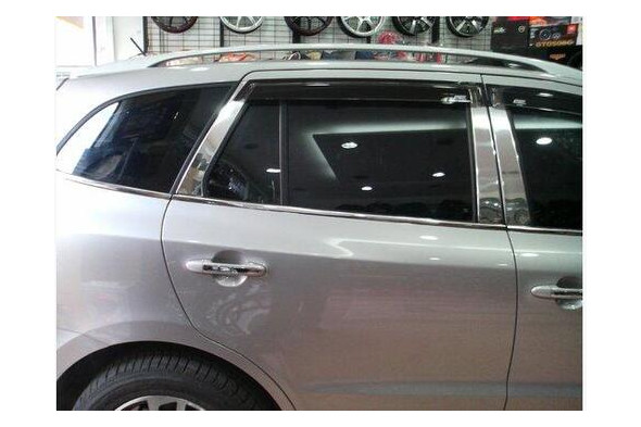 Накладки дверних стійок Carmos Hyundai Santa Fe 2006-2012 6шт (6455399) фото №1