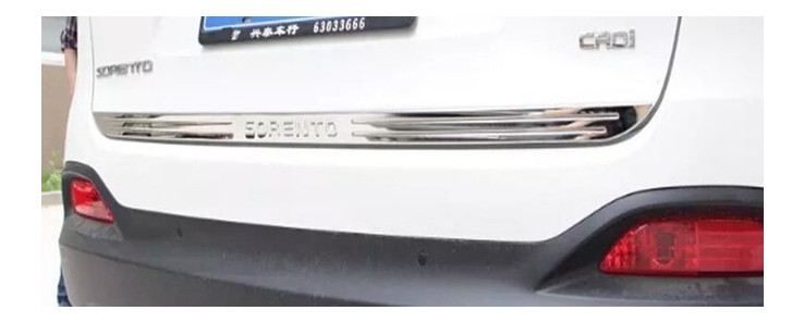 Kia Sorento UM 2015 хром накладка на край задніх дверей з лого SS (JMTKASR15RLCA) фото №1