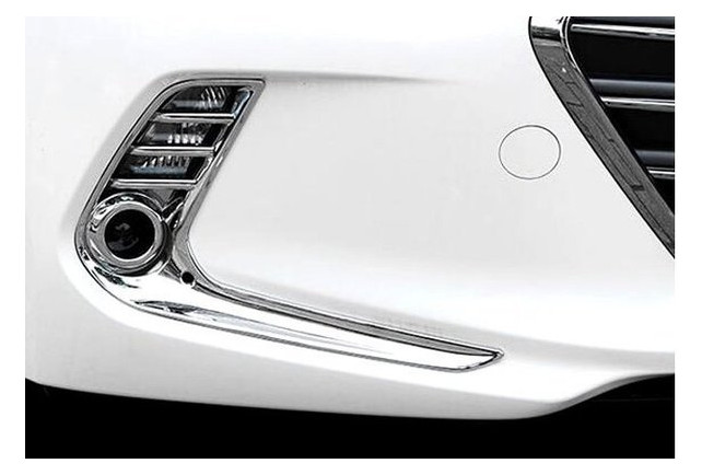 Hyundai Elantra AD 2016 хром накладки на передні протитуманні фари (BHYET164-F) фото №1