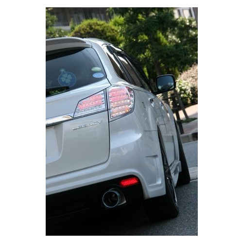 Subaru Outback ліхтарі задні світлодіодні LED хром BR9 (60-1407C) фото №12