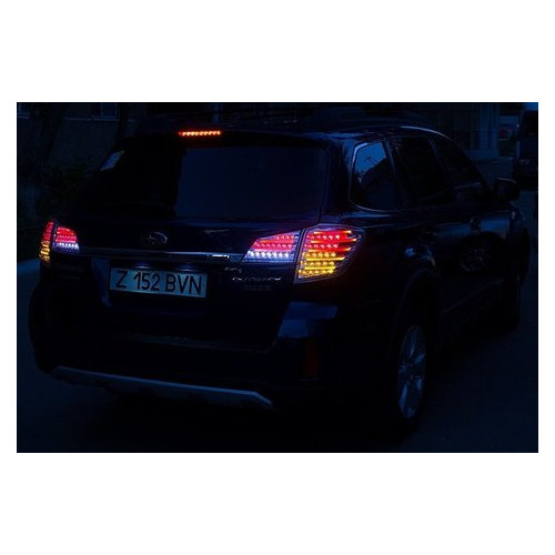 Subaru Outback ліхтарі задні світлодіодні LED хром BR9 (60-1407C) фото №15