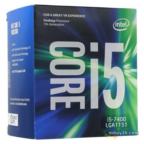 Процессор Intel Core i5-7400 4/4 3.0GHz 6M LGA1151 Box (BX80677I57400) фото №1