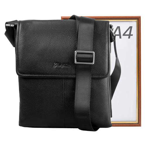 Кожаная мужская сумка Vito Torelli VT-9079-1-black фото №10