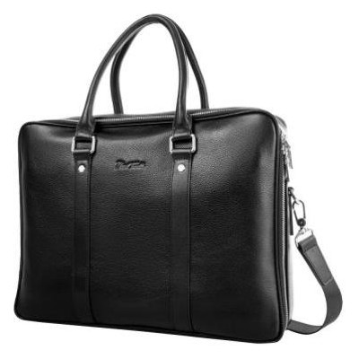 Кожаная мужская сумка с карманом для ноутбука Vito Torelli VT-6048-3-black фото №1