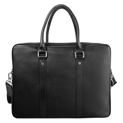 Кожаная мужская сумка с карманом для ноутбука Vito Torelli VT-6048-3-black фото №3