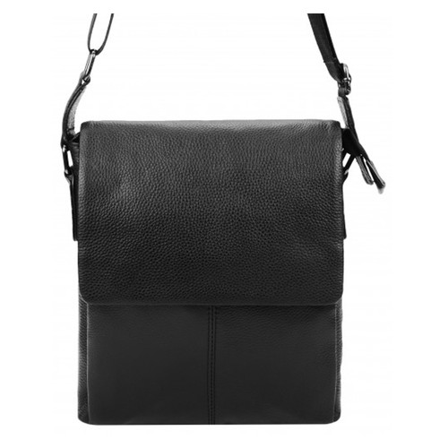 Чоловічі шкіряні сумки Borsa Leather 10t8871-black фото №2