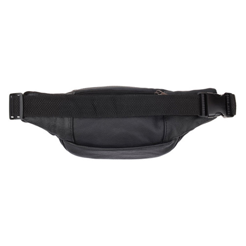 Чоловіча шкіряна сумка на пояс Borsa Leather 1t166m-black фото №3