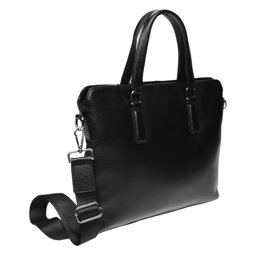Чоловічі шкіряні сумки Borsa Leather k19152-1-black фото №1