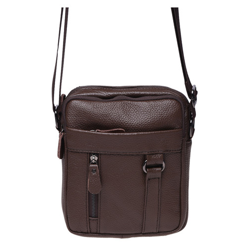 Чоловічі шкіряні сумки Borsa Leather K11169a-brown фото №2