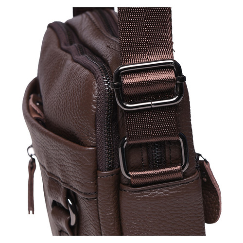 Чоловічі шкіряні сумки Borsa Leather K11169a-brown фото №6