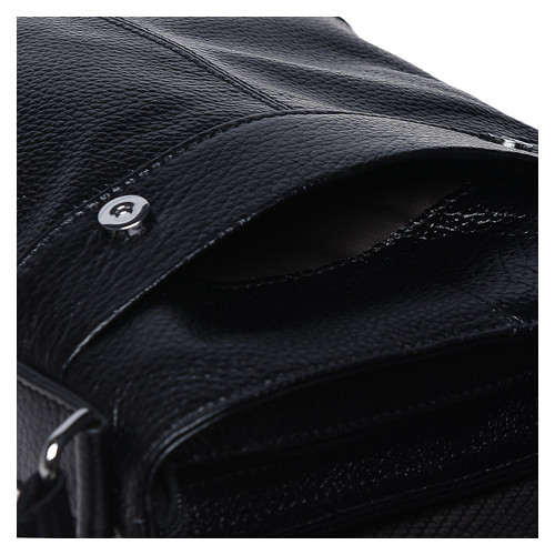 Чоловічі шкіряні сумки Borsa Leather K13822-black фото №5