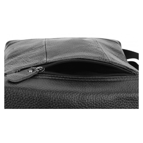 Чоловіча шкіряна сумка Borsa Leather 1t8153m-black фото №8