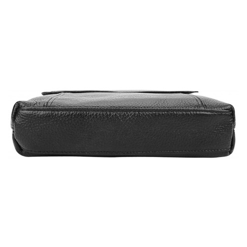 Чоловіча шкіряна сумка Borsa Leather 1t8153m-black фото №4