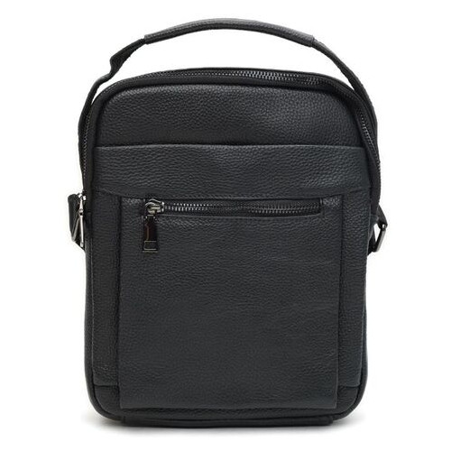 Чоловічі шкіряні сумки Borsa Leather k1885-black фото №1