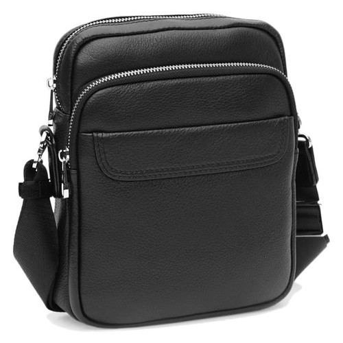 Чоловічі шкіряні сумки Ricco Grande K12059-black фото №1