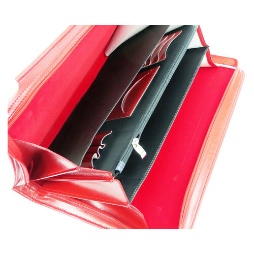 Жіноча ділова папка зі штучної шкіри AMO SSBW03 червоний фото №5