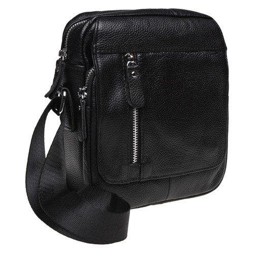 Чоловіча шкіряна сумка Keizer K12051-black фото №1