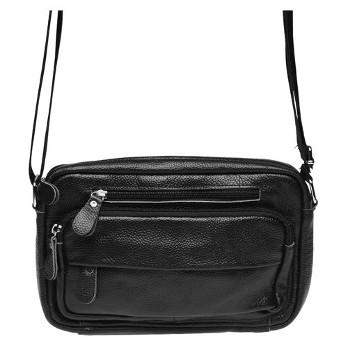 Чоловічі шкіряні сумки через плече Keizer K1010-black фото №2