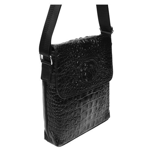 Чоловіча сумка шкіряна Keizer K1005-black фото №2