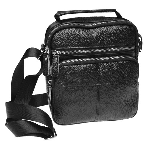 Чоловіча шкіряна сумка Keizer K13657-black фото №1