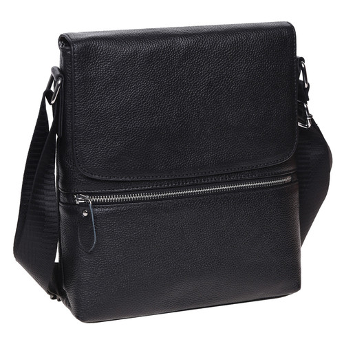 Чоловіча шкіряна сумка Keizer K187015-black фото №1