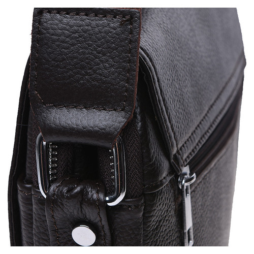 Чоловічі шкіряні сумки через плече Keizer K13508-brown фото №5