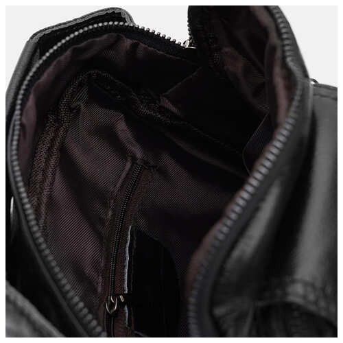 Чоловіча шкіряна сумка Keizer K1338a-black фото №5