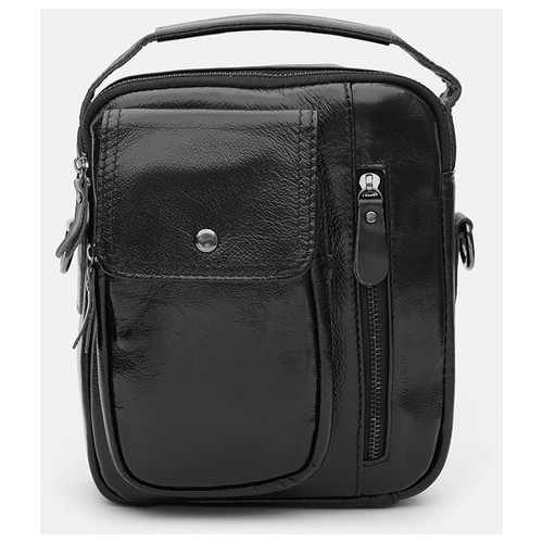 Чоловіча шкіряна сумка Keizer K1338a-black фото №2