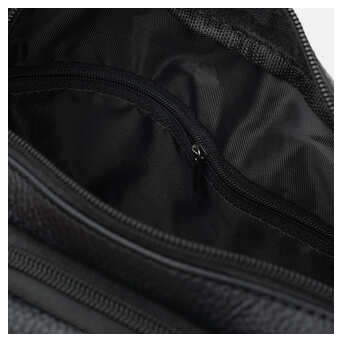 Чоловіча шкіряна сумка Keizer K1125bl-black фото №5