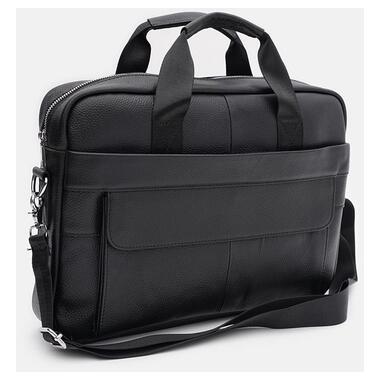 Чоловіча шкіряна сумка - портфель Keizer K17069bl-black фото №2
