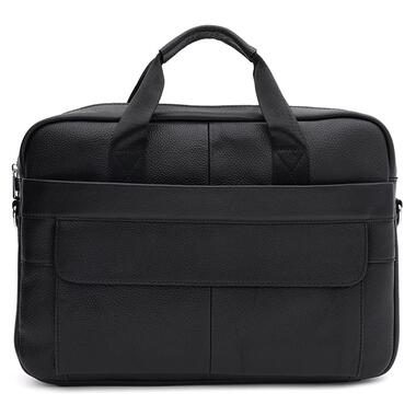 Чоловіча шкіряна сумка - портфель Keizer K17069bl-black фото №1
