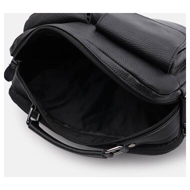 Чоловіча шкіряна сумка Keizer K1711bl-black фото №5