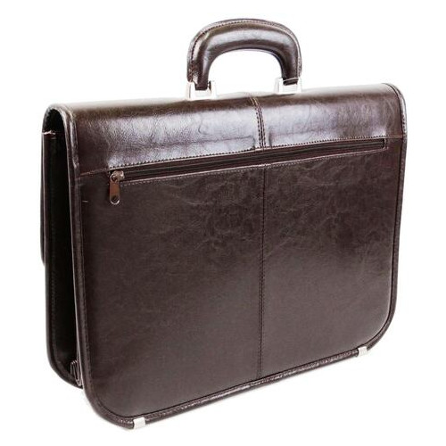 Чоловічий портфель із еко шкіри JPB, TE-40 коричневий фото №1