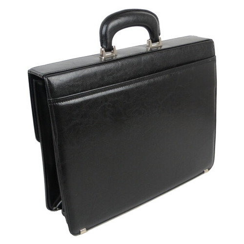 Чоловічий портфель на кодових замках з еко шкіри JPB TE-35ZSZ чорний фото №5