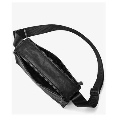 Чоловіча сумка шкіряна Bison Denim N20057-1B (Чорний) фото №4