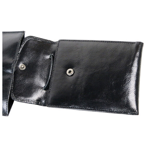 Комплект із сумки та портмоне два в одному зі шкіри Giorgio Ferretti чорна фото №7