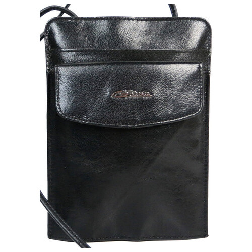 Комплект із сумки та портмоне два в одному зі шкіри Giorgio Ferretti чорна фото №3