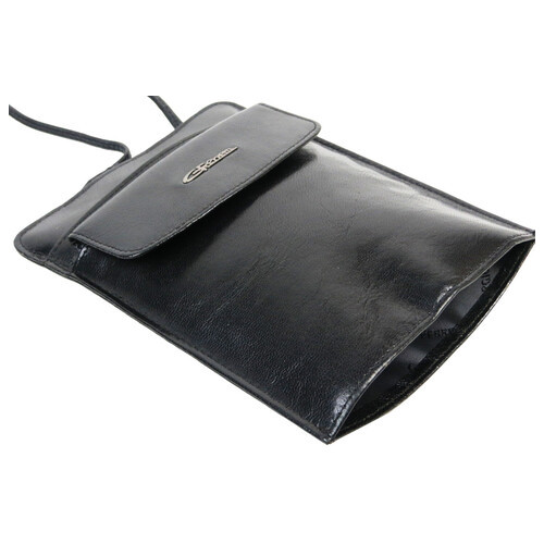 Комплект із сумки та портмоне два в одному зі шкіри Giorgio Ferretti чорна фото №6