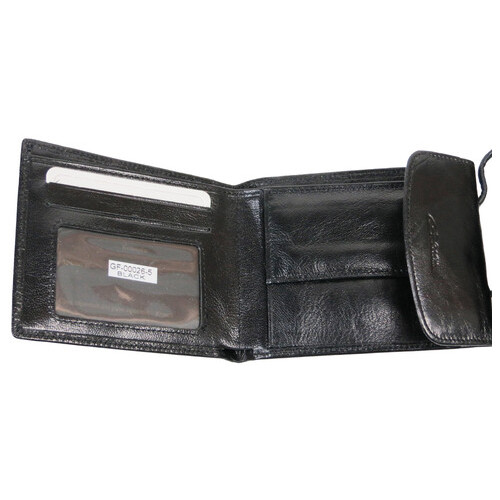 Комплект із сумки та портмоне два в одному зі шкіри Giorgio Ferretti чорна фото №8