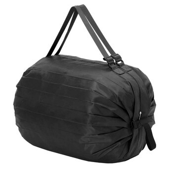Складна сумка шоппер для покупок Edibazzar чорна фото №4