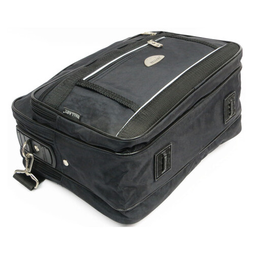Чоловічий портфель тканини Wallaby 2513 чорний фото №6