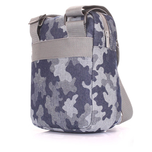 Мужская сумка на плечо Poolparty Синий (extreme-camouflage) фото №3
