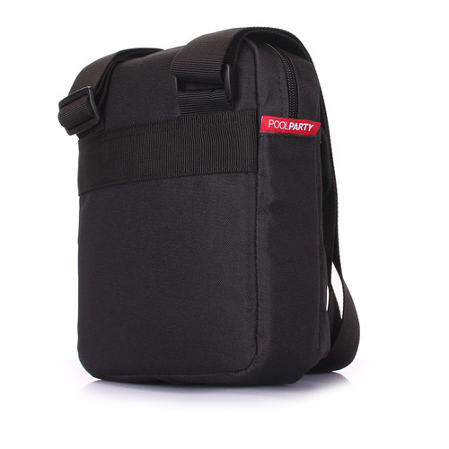 Чоловічі сумки на плече Poolparty Чорний (extreme-oxford-black) фото №3